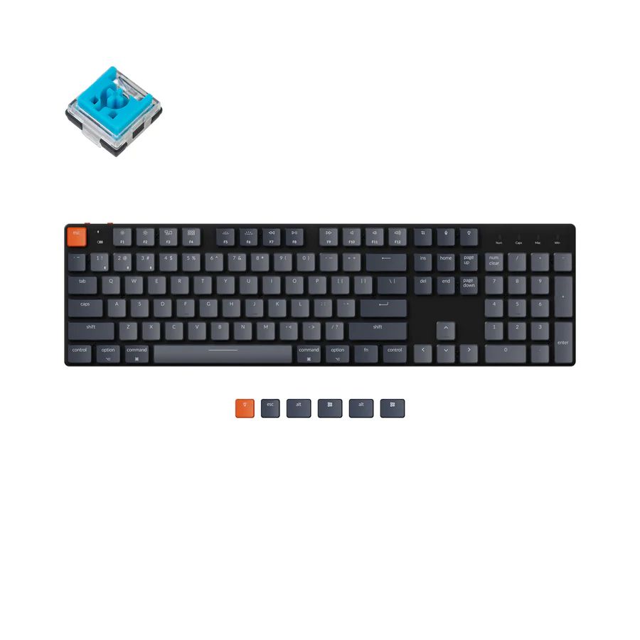 Keychron Игровая клавиатура беспроводная K5SE-D2 Hot-Swap, (Gateron G Pro Blue), Русская раскладка