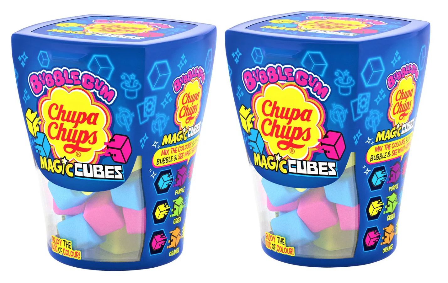 Жевательная резинка Chupa Chups Magic Cubes, 2 шт по 86 гр