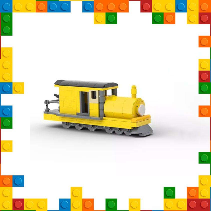 Yellow lego train sale