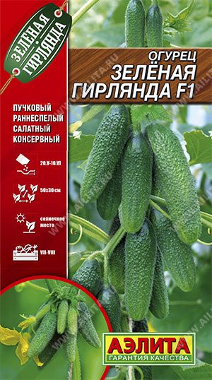 Агрофирма Аэлита огурецзеленгирлянда_семена - купить по выгодным ценам в интерне