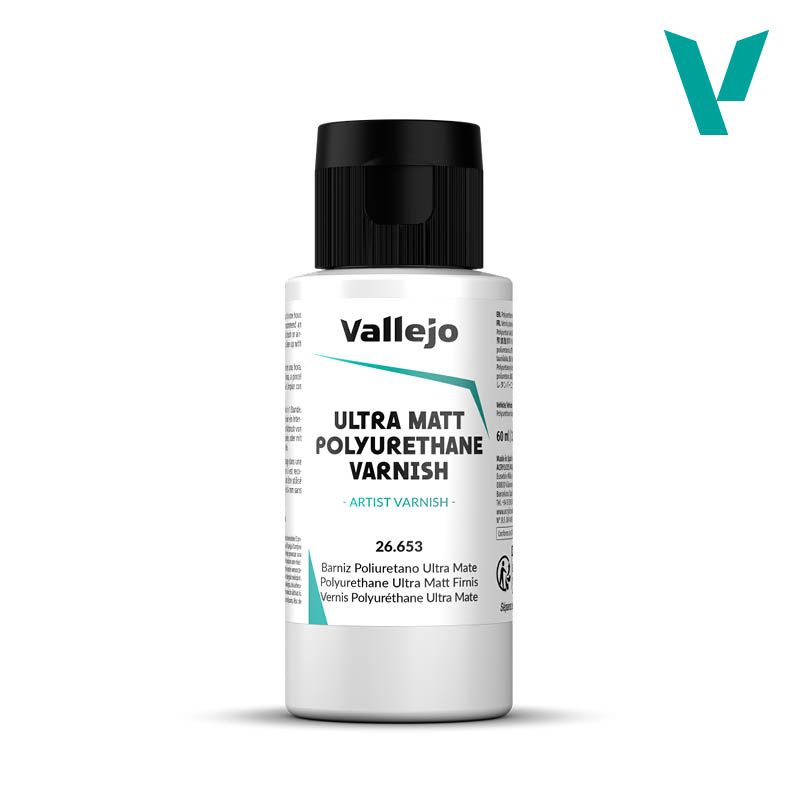 Лак для сборных моделей Vallejo - Ultra Matt Polyurethane Varnish 60мл.