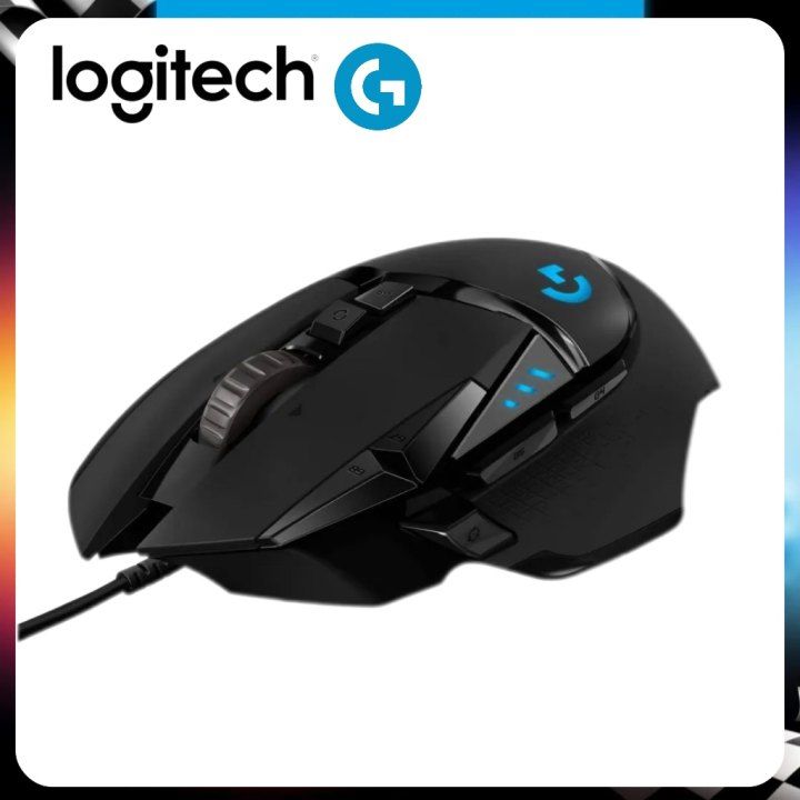 LogitechGМышьпроводнаяG502HERO,черный