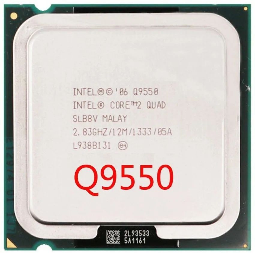 Intel Процессор Core 2 Quad Q9550 ( 2,83Ghz, 775, 12Mb, 4C\4T ) OEM (без кулера)