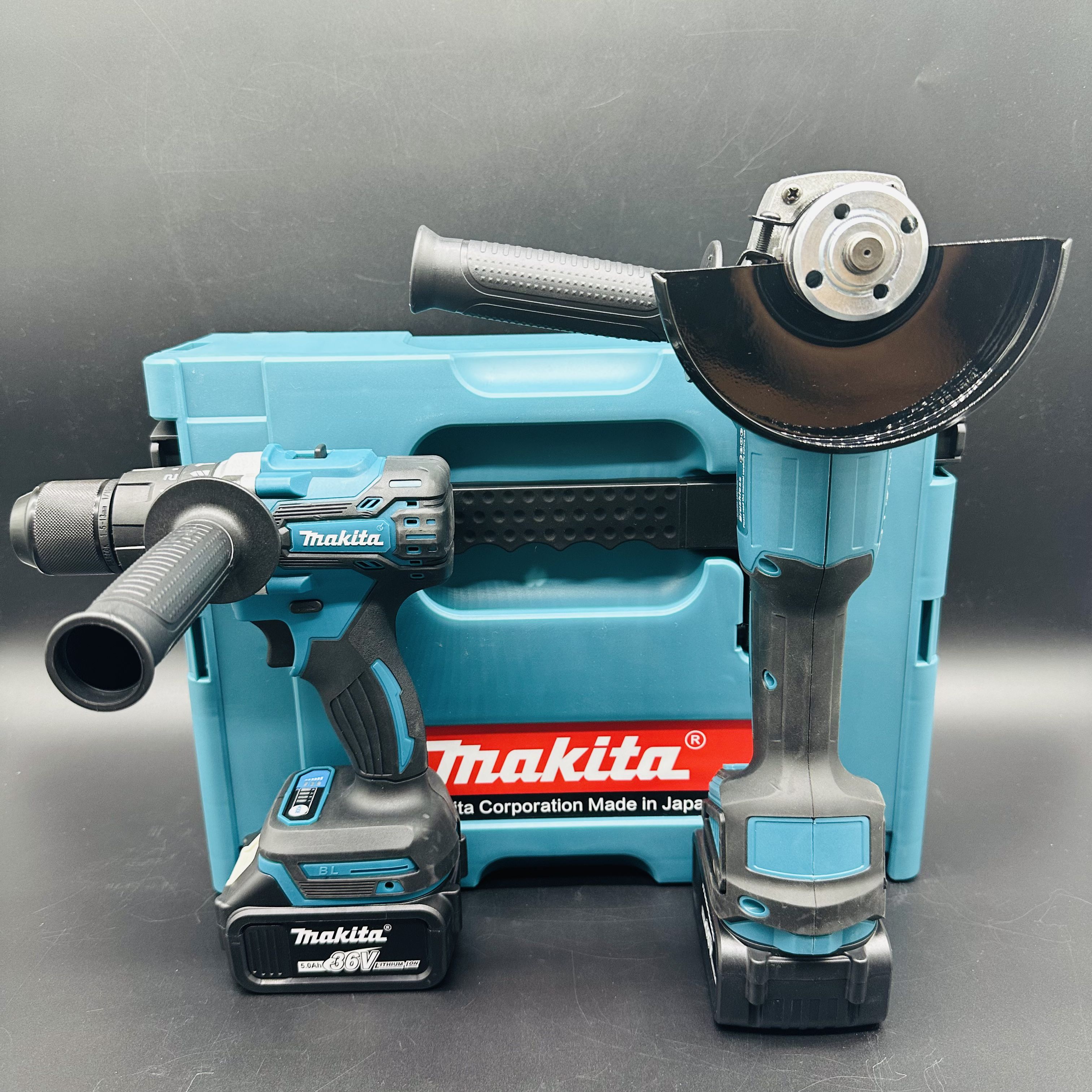 Набор аккумуляторного электроинструмента Makita 2в1 Шуруповерт+Болгарка 36V 2АКБ