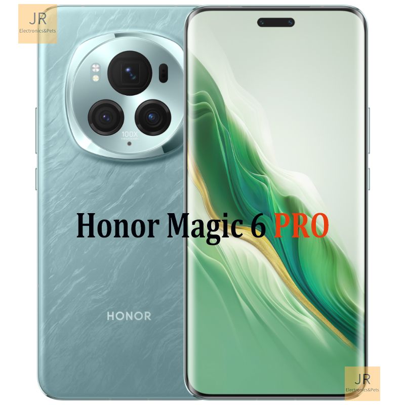 HonorСмартфонMagic6ProБольшаябатареяемкостью5600мАч,IP68,Snapdragon8Gen316/1ТБ,темно-зеленый