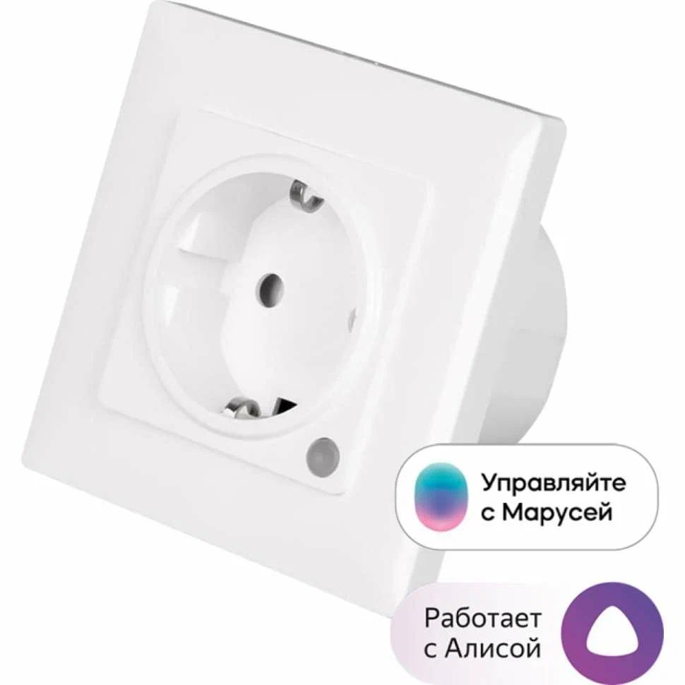 УмнаярозеткаWiFi,SLSOUT-06white,сЯндексАлисой,Марусей,стаймером,16А