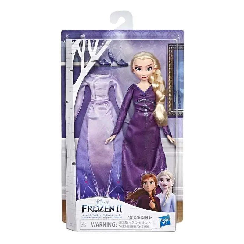 HasbroDisneyFrozen2ArendelleFashionsElsaDollмодныхкуколЭльзы,сдлиннымисветлымиволосами,с2нарядами,Подходитдлядетейстарше3лет