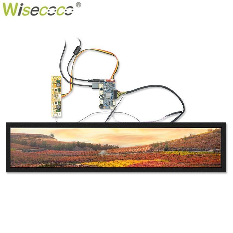 Wisecoco28"Монитор28дюймов1920x360растягиваниецифровогодисплеяLCDgamesdigitalIPSнаполкесупермаркета,серый