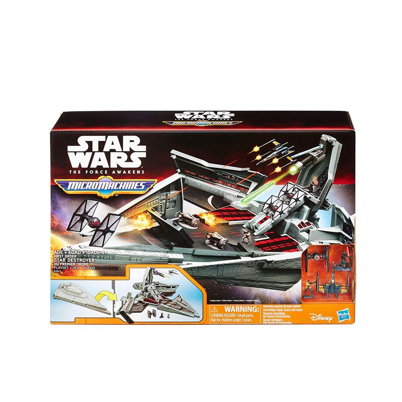 Hasbro Star Wars The Force Awakens MicroMachines First Order Star Destroyer  Playset / Игровой набор с микромашинами первого порядка 