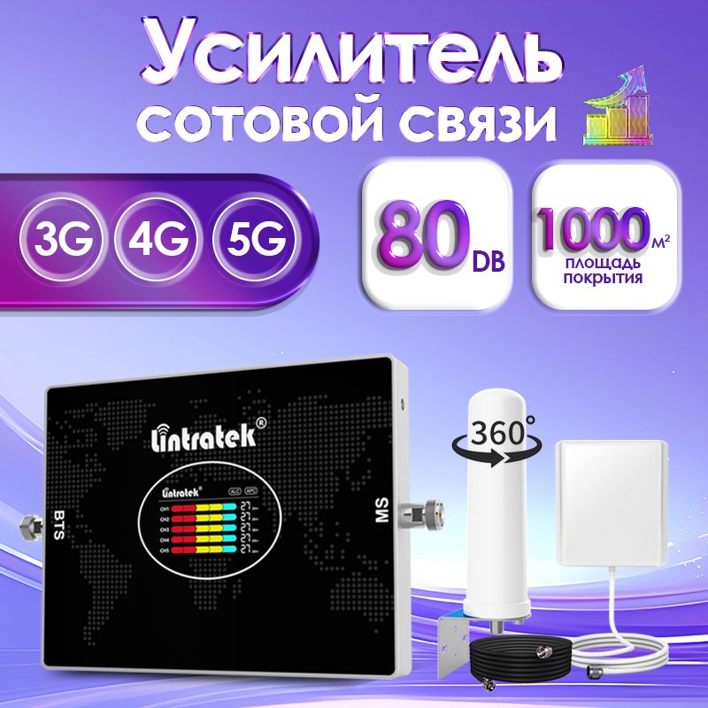 УсилительсотовойсвязиРепитер2G3G4G,800900180021002600МГцдо1000кв.м.(комплектчетырех-диапазонныйусилительинтернета)