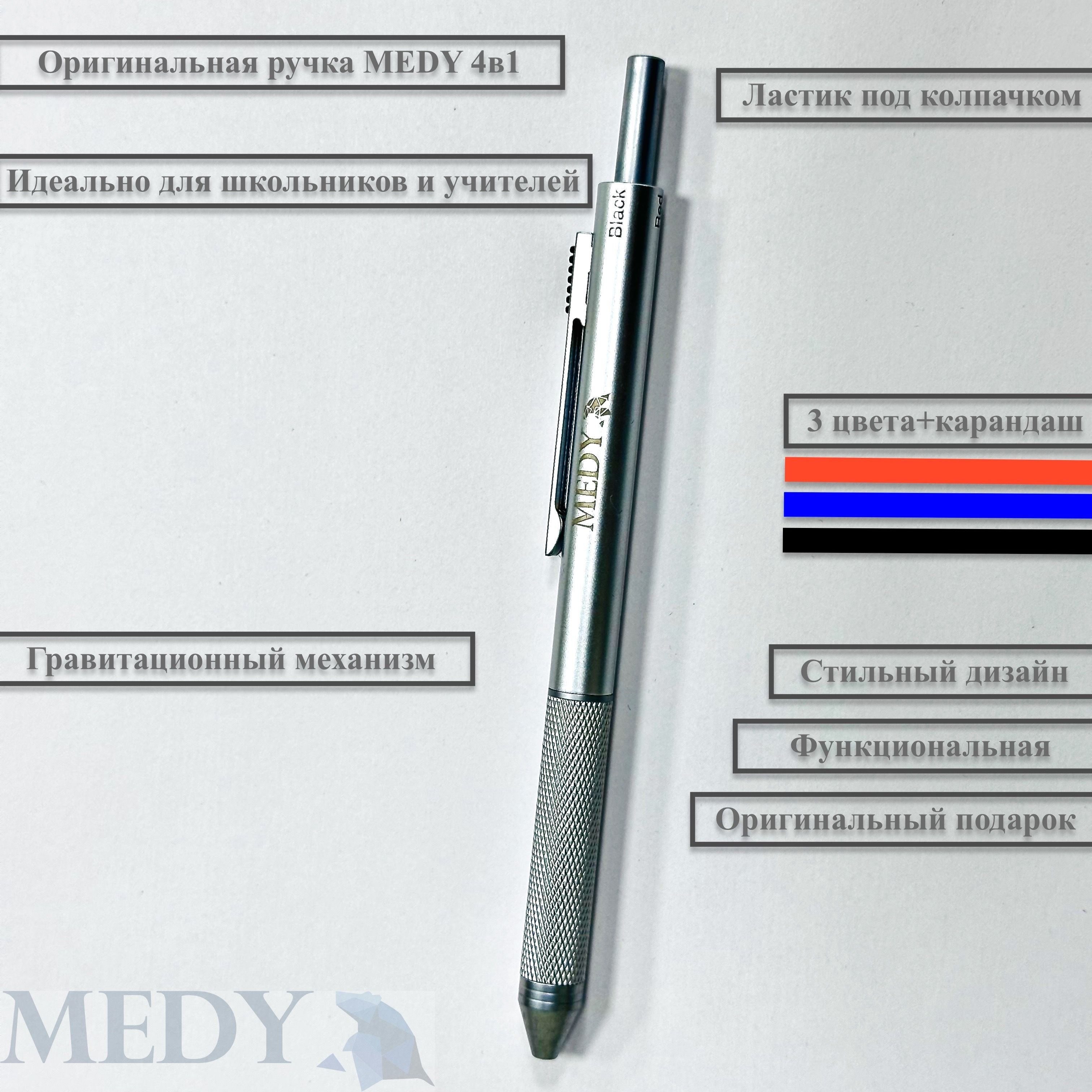 MEDYРучкаМультисистемная,толщиналинии:1мм,цвет:Синий,Черный,1шт.