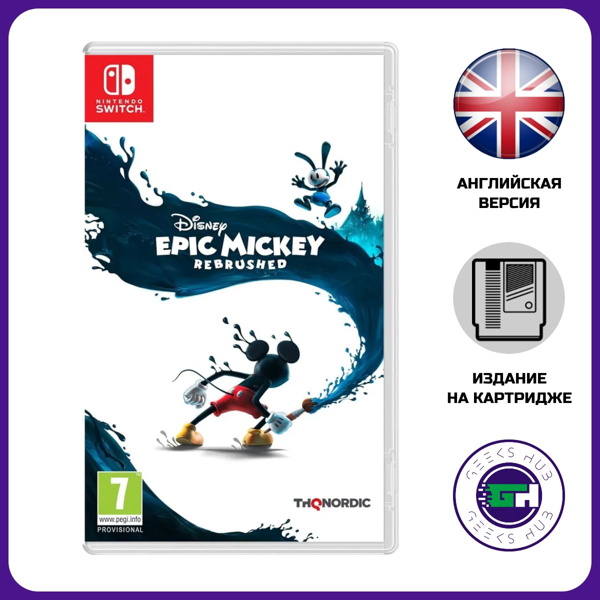 Игра Disney Epic Mickey Rebrushed (Nintendo Switch, Английская версия)