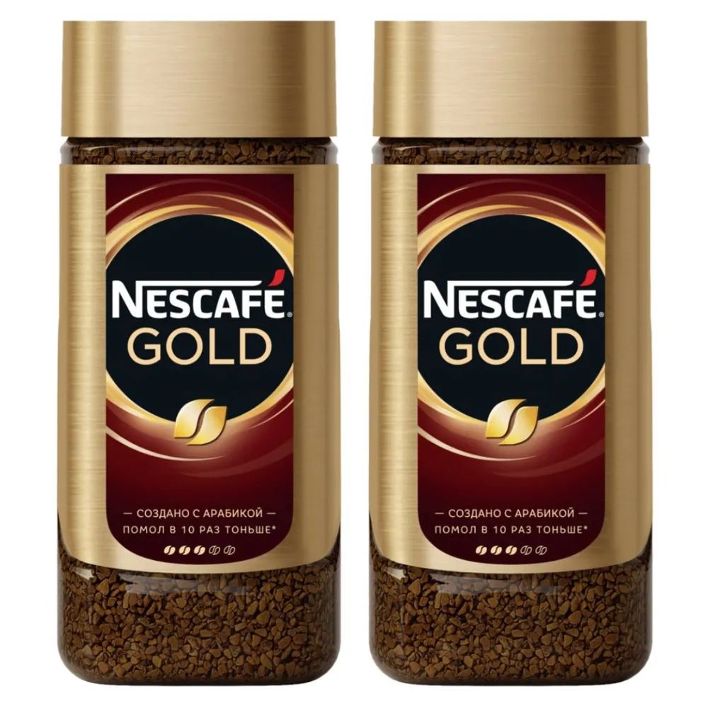 Кофе растворимый Нескафе Nescafe Gold 2шт по 190гр - 380гр