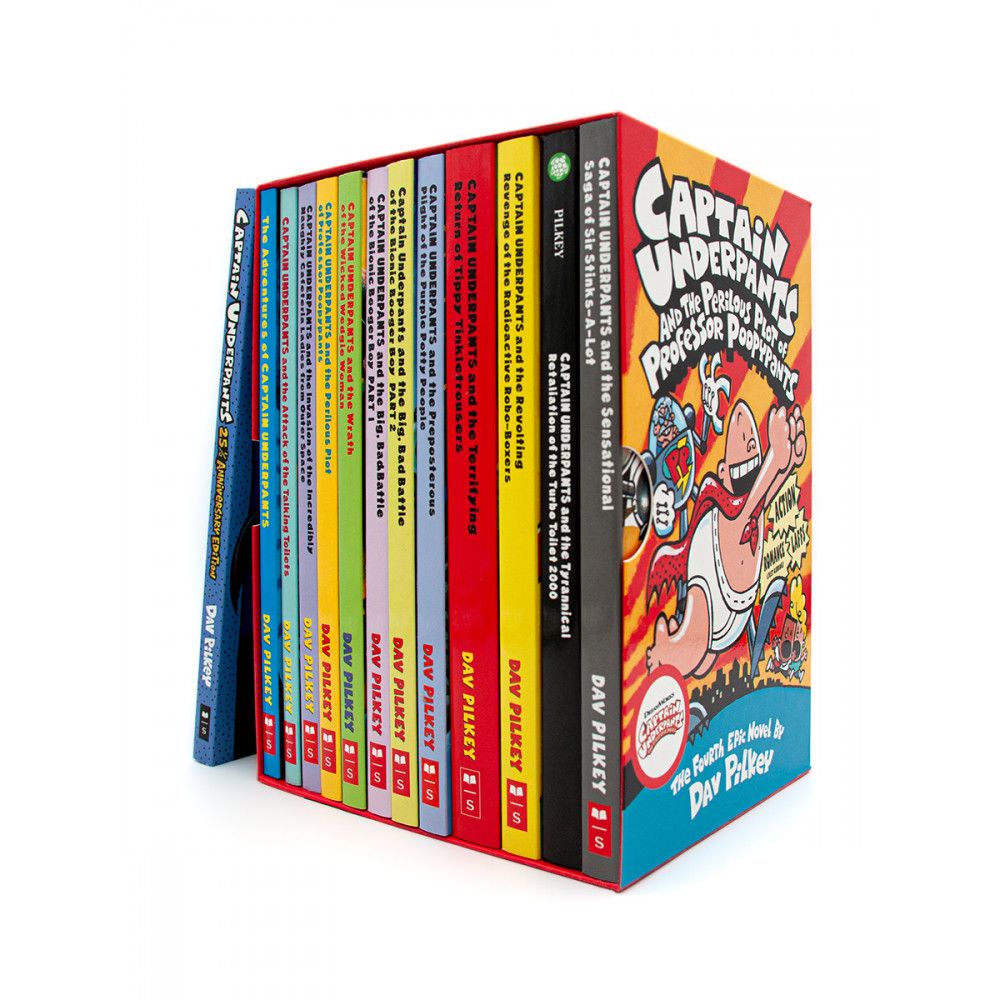 Dav Pilkey. Captain Underpants Series 13 Books Collection Box Set | Пилки Дэв