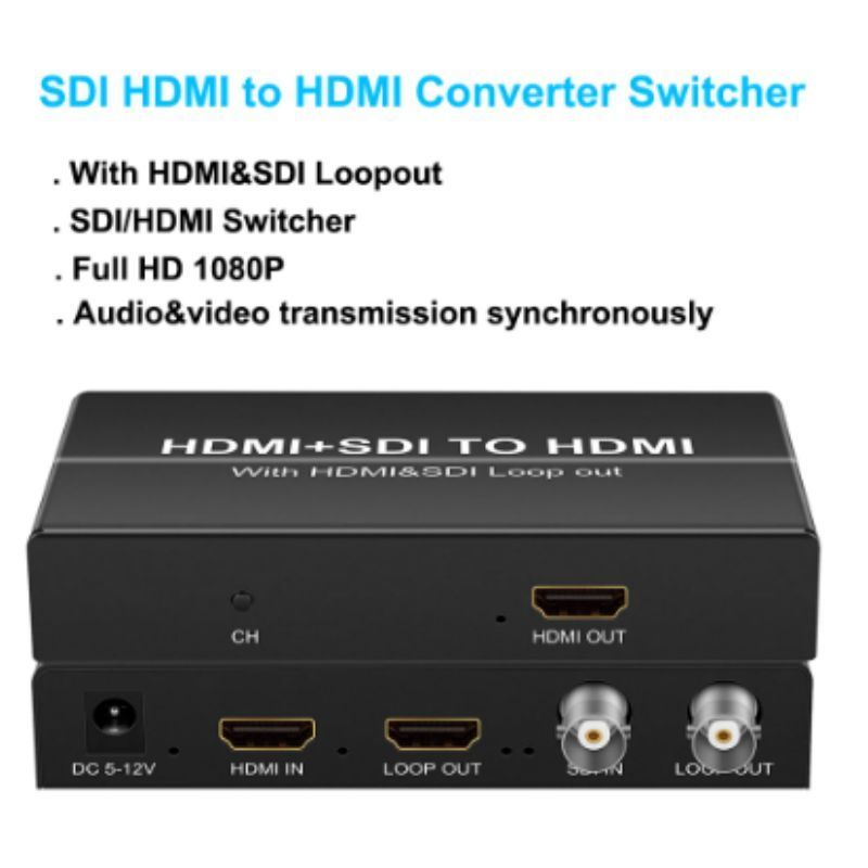 SDI HDMI в HDMI конвертер, Full HD 1080P60HZ аудио видео коммутатор для CCTV монитор камеры