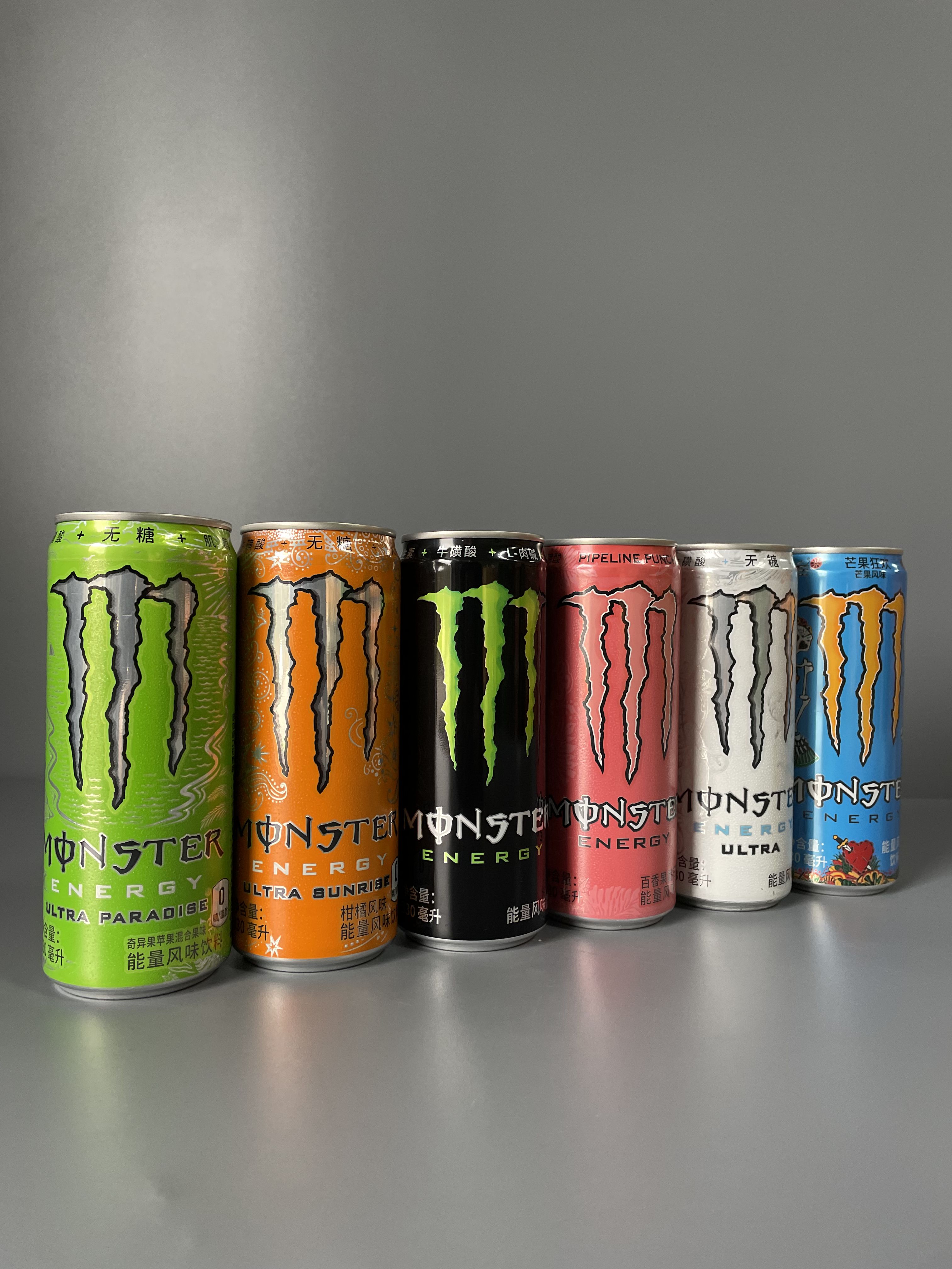 Микс энергетических напитков Monster Energy, 6 видов по 1 банке, ж/б, 6 шт. х 330 мл, Китай