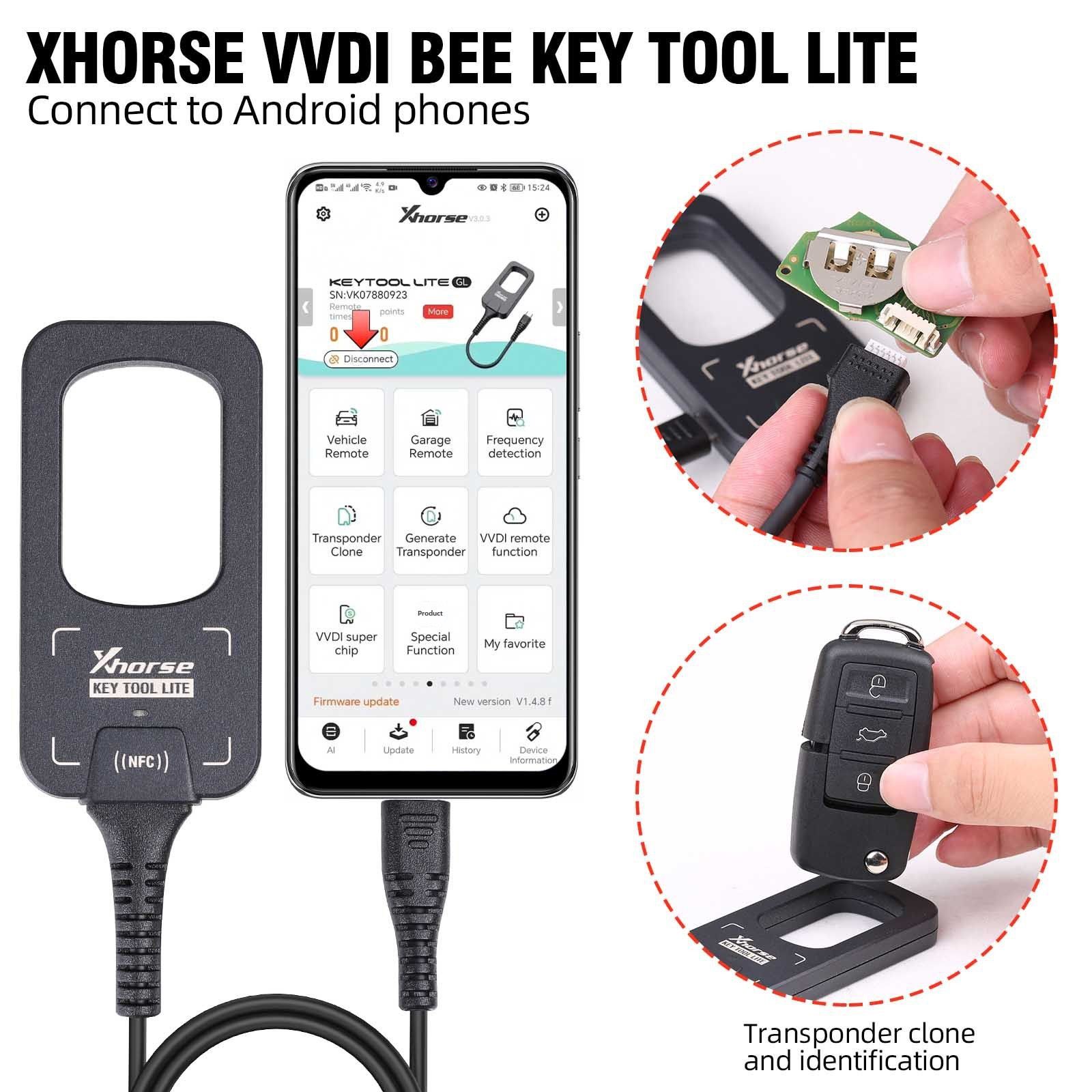 Облегченный инструмент для ключей Xhorse VVDI BEE