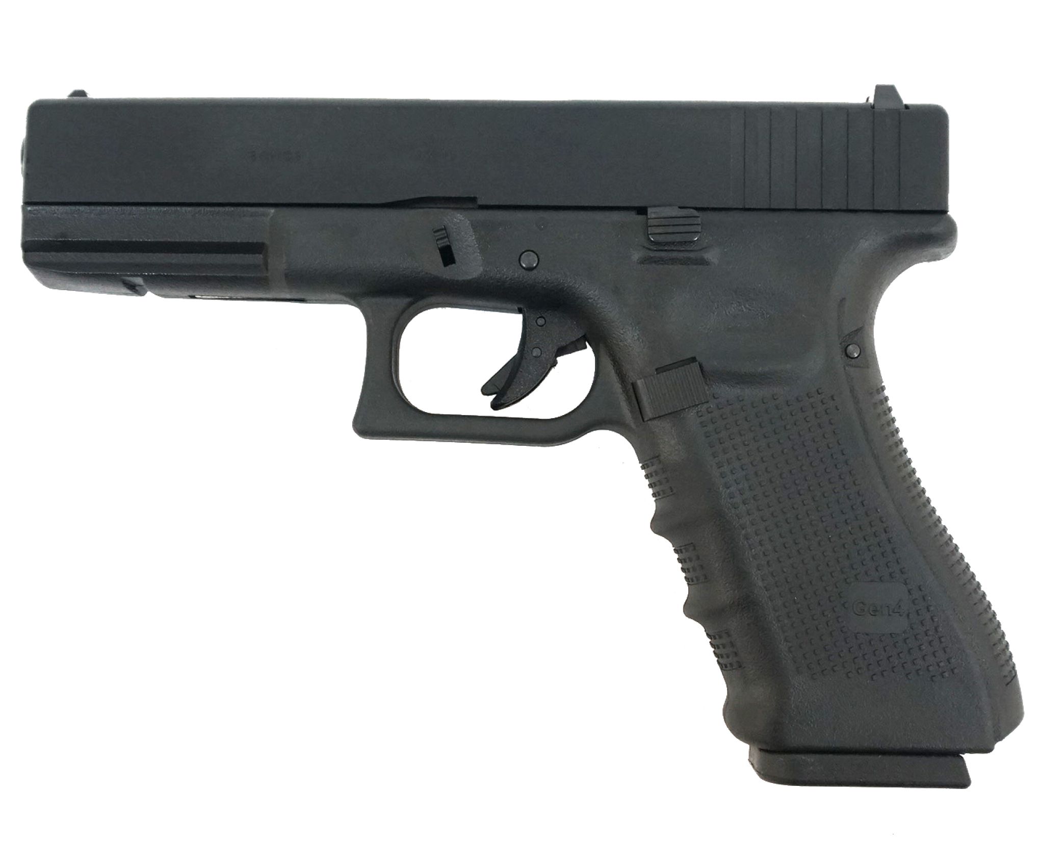 Страйкбольный пистолет WE Glock-17 Gen.4, сменные накладки (WE-G001B-BK)