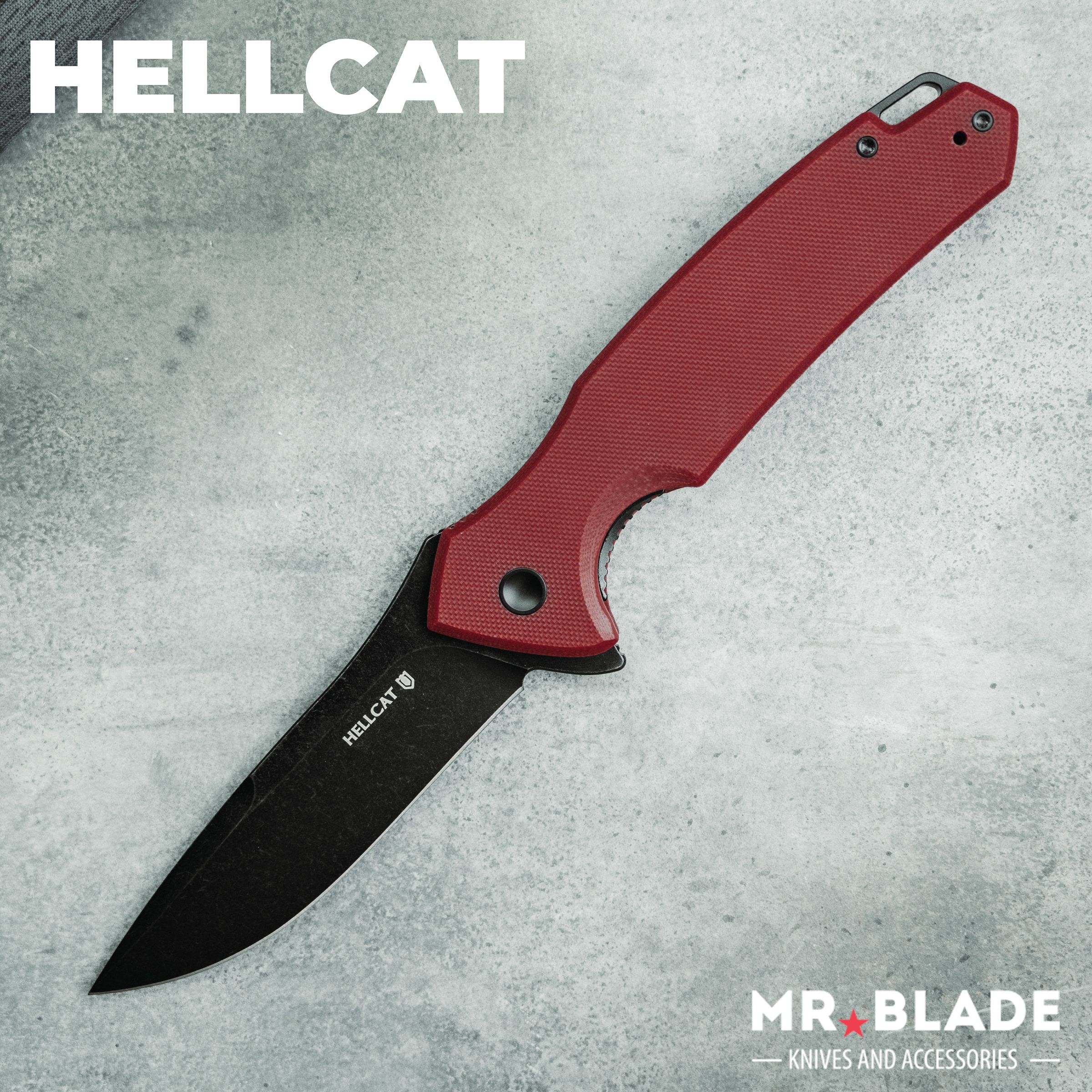 НожскладнойHellcatBlackwashBurgundy