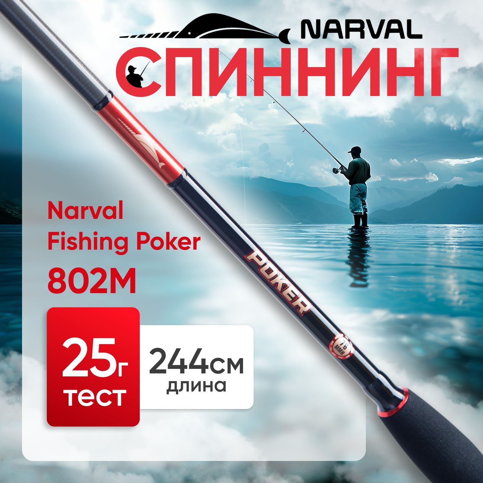 Спиннинг Narval Fishing Poker 802M до 25 грамм