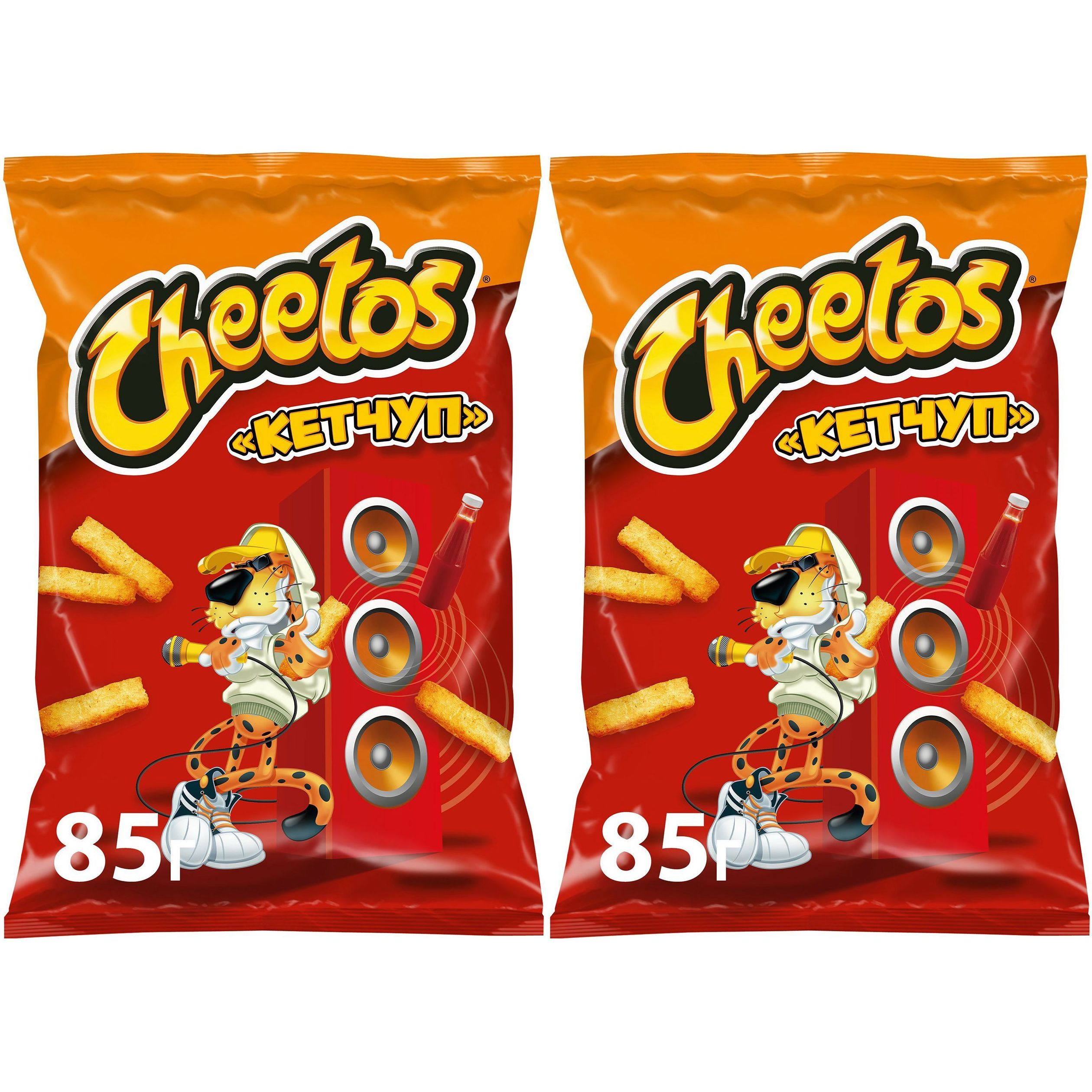 Кукурузные палочки Cheetos кетчуп 85 г, набор: 2 штуки