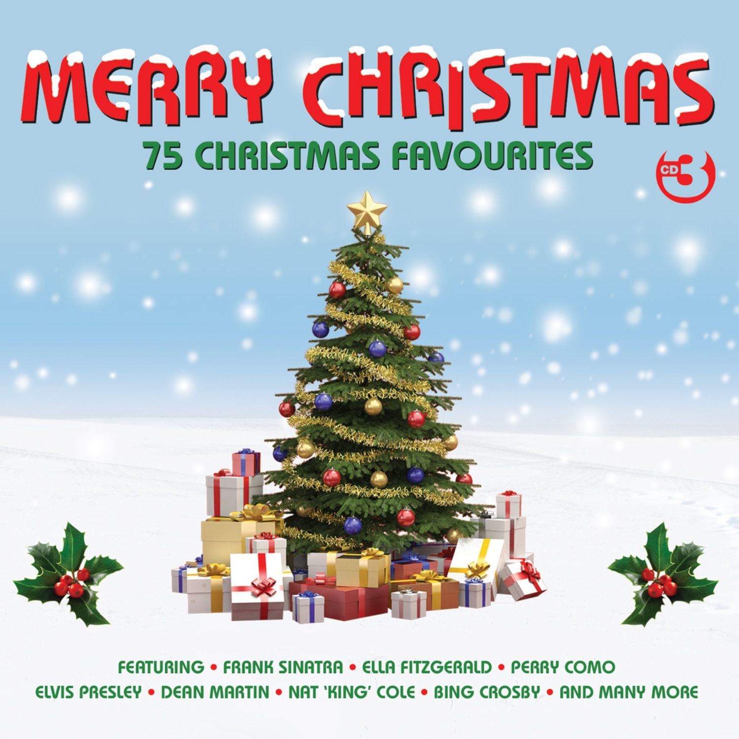 Merry Christmas 75 Christmas Favourites (3CD) сборник новогодних хитов на тройном компакт-диске