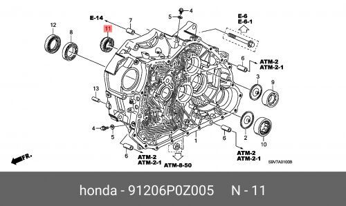 Сальник Дифф.Honda Accord/Cr-V/Civic/Fr-V/Legend