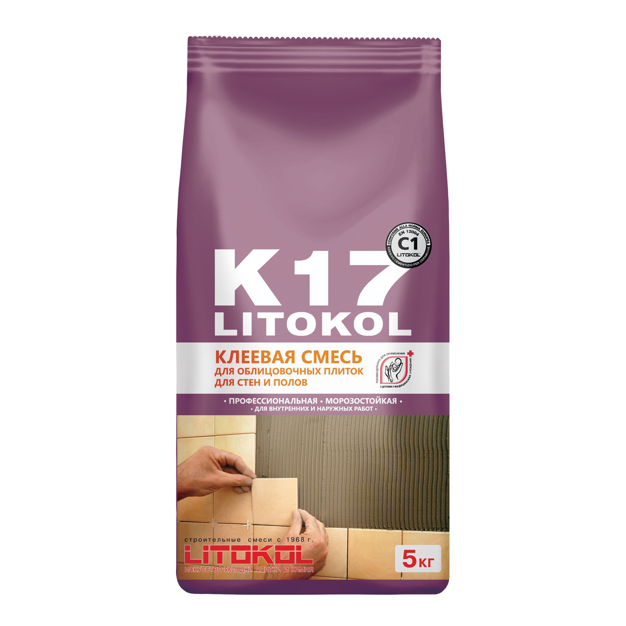 LITOKOL Клей для плитки LITOКOL K17 EVO 5 кг