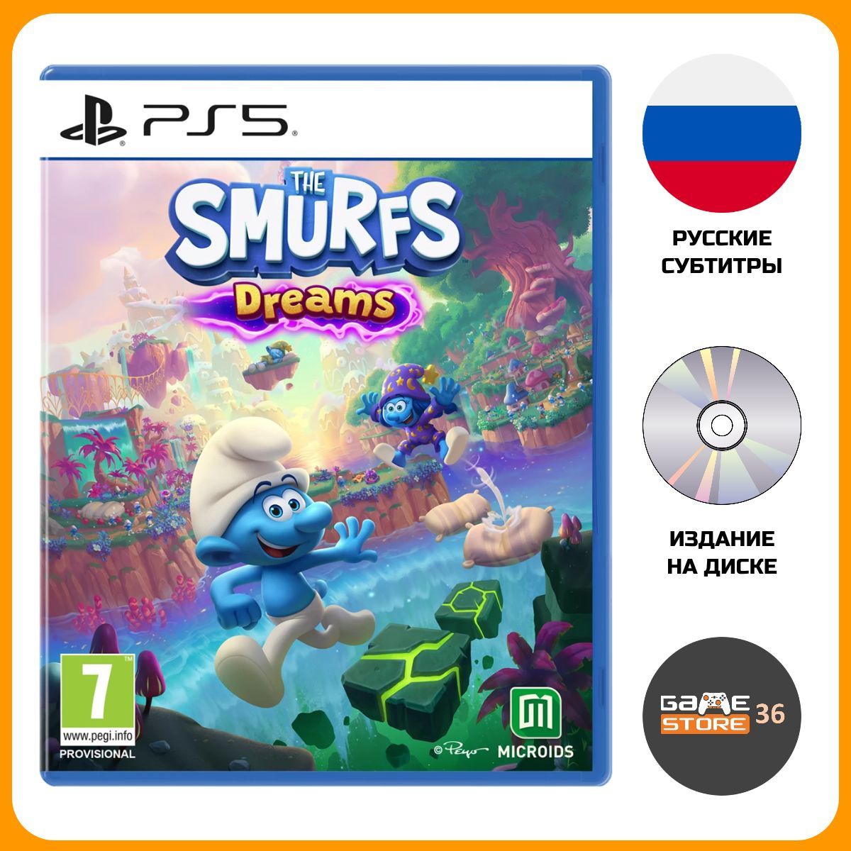 Игра The Smurfs Dreams (PlayStation 5, Русские субтитры)