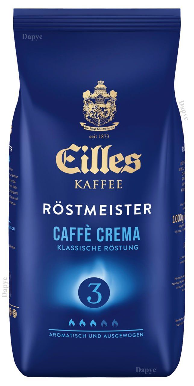 Кофе зерновой EILLES KAFFEE Cafe Crema, 1000г