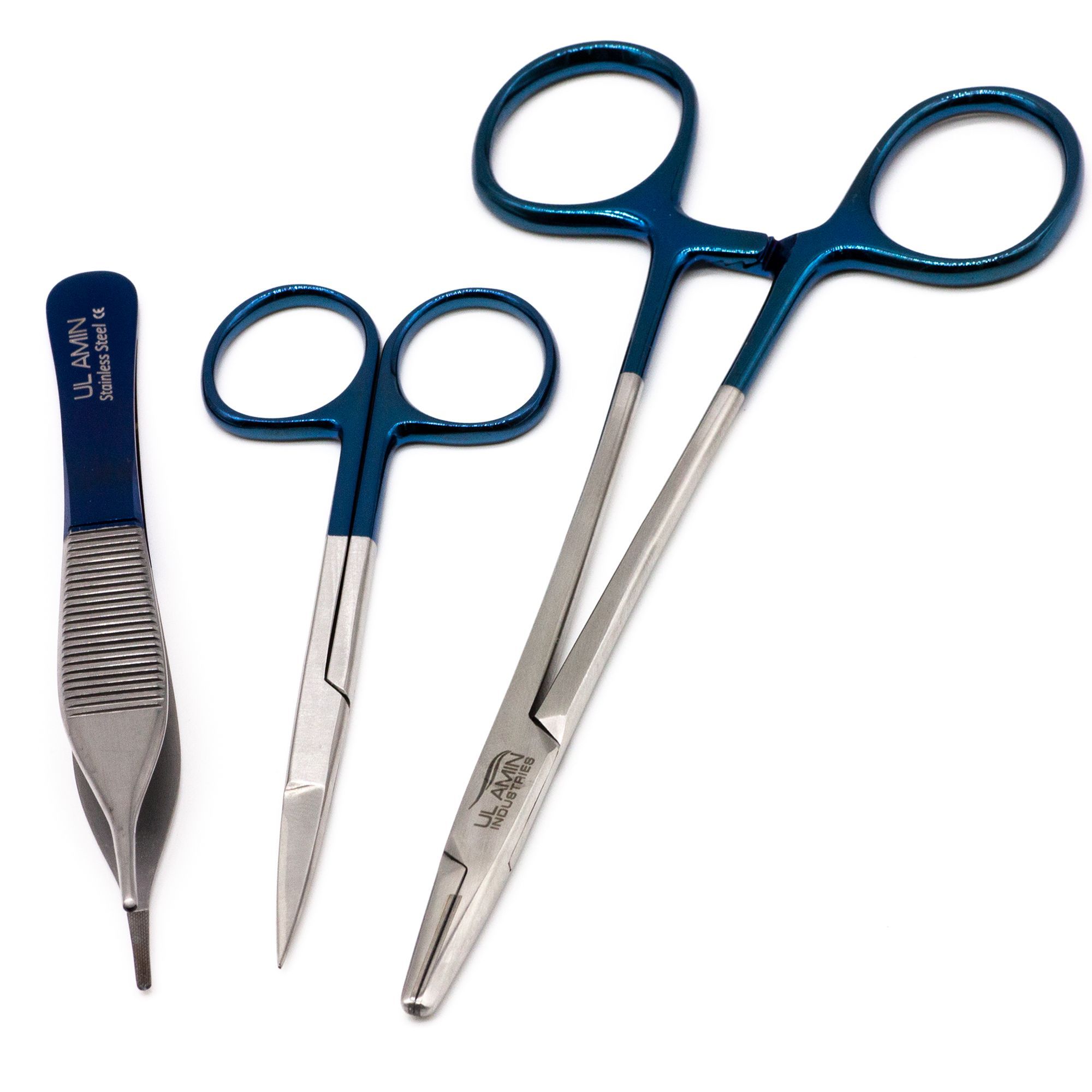 Набор хирургический с иглодержателем Майо-Гегар (Mayo-Hegar) Blue 15 см