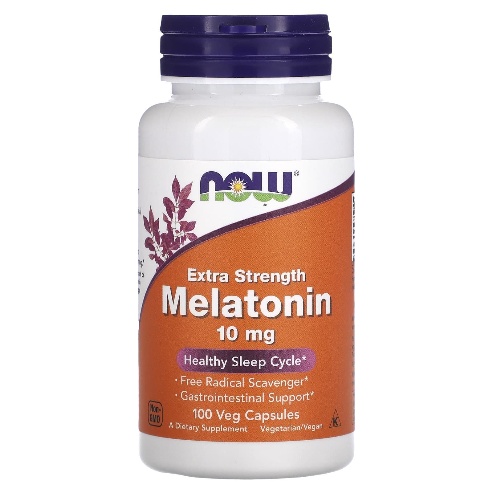 Now Foods Melatonin 10 мг 100 капсул