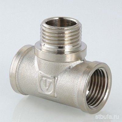 Тройник VALTEC с переходом на нар.р. 3/4'' вн.-нар.-вн.