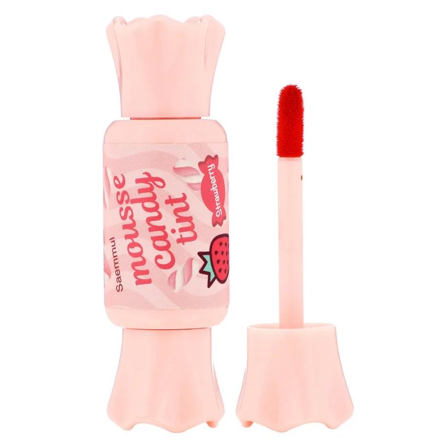 The Saem Тинт-конфетка для губ 02 Saemmul Mousse Candy Tint 02 Strawberry Mousse, 8г