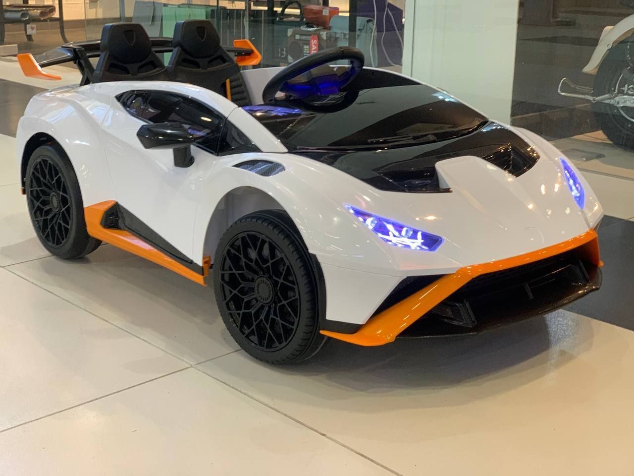 Электромобиль детский Lamborghini SMT555 полноприводный синий