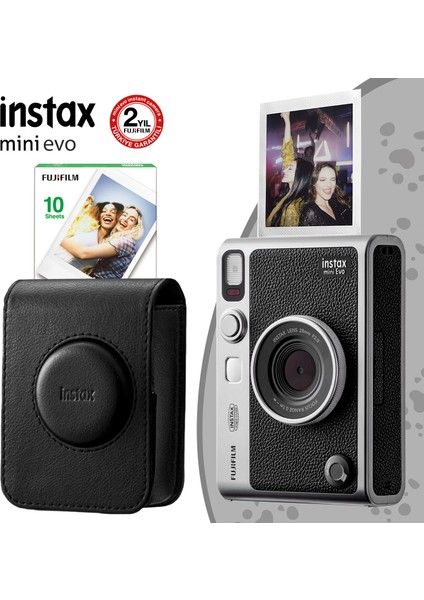 Камера Fujifilm Instax Mini Evo Black и комплект 3