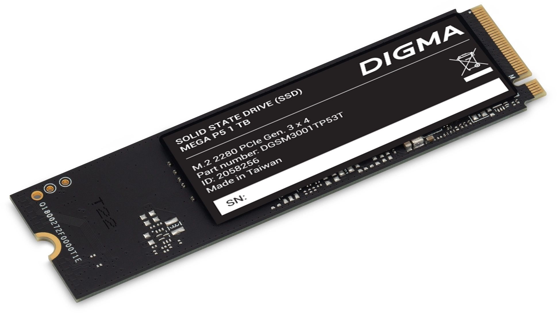 Digma1ТБВнутреннийSSD-дискMegaP5(DGSM3001TP53T)