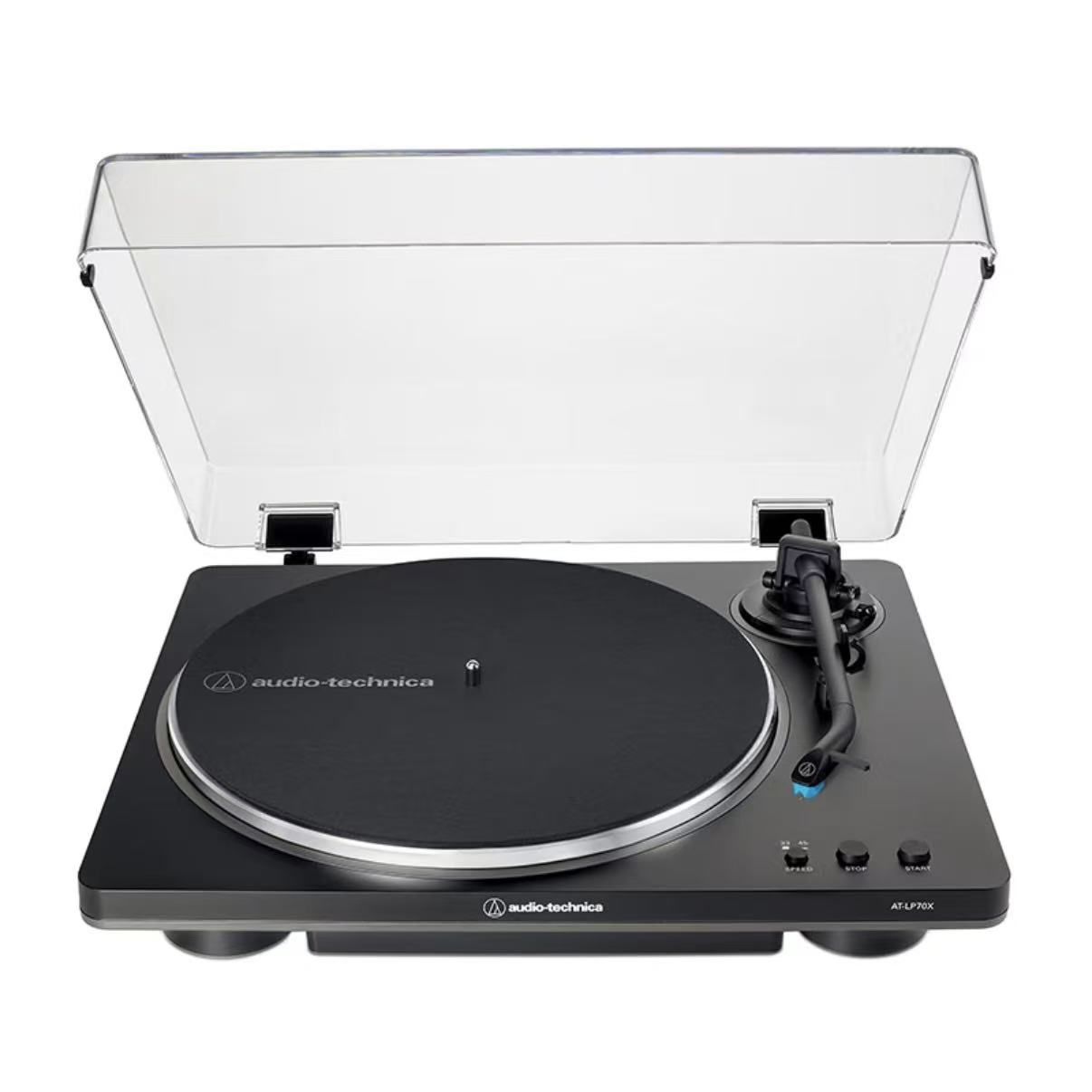 ВиниловыйпроигрывательAUDIO-TECHNICAAT-LP70X,Черный,серый