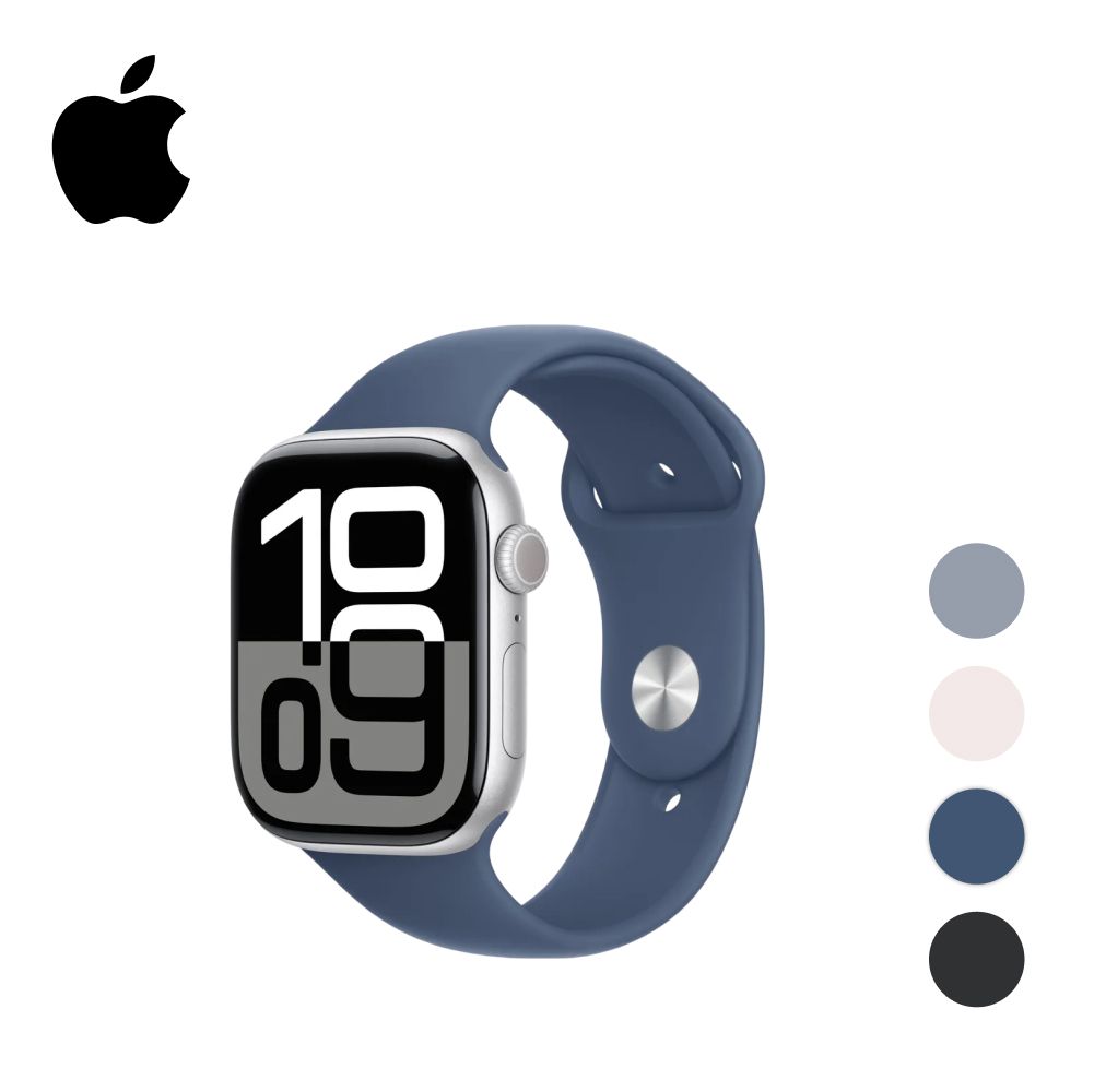 УмныечасыAppleWatchSeries10,46mm,Silver,SportBandS/M