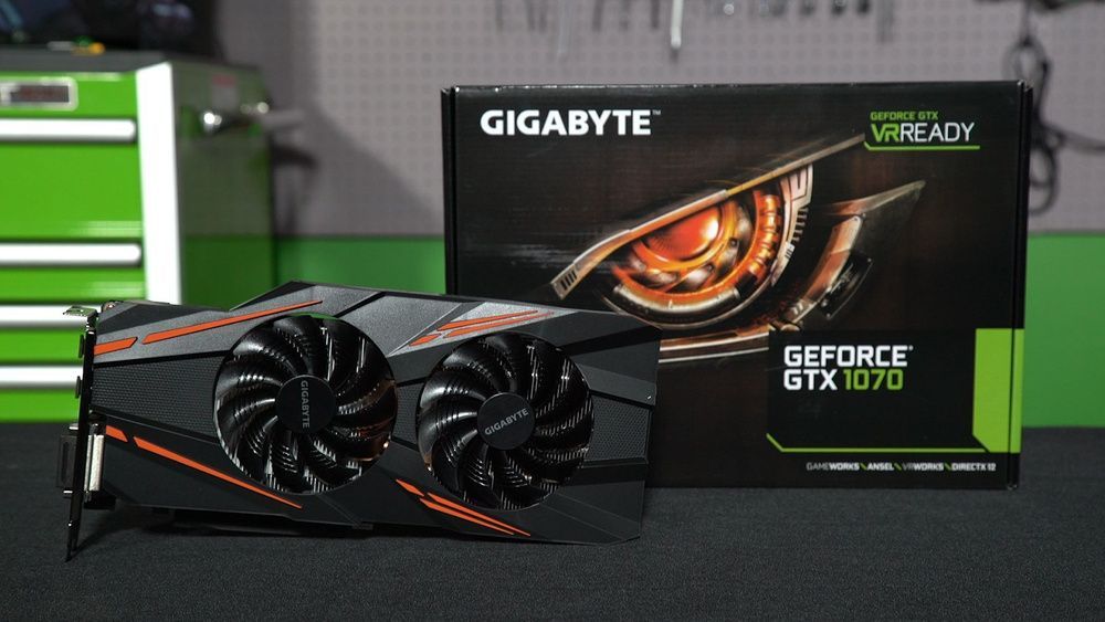 GigabyteВидеокартаGeForceGTX1070Ti8ГБ(GV-N107TGAMING-8GD)