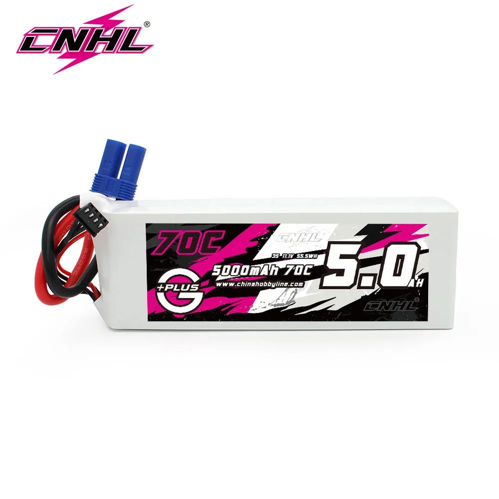 Аккумулятор CNHL Lipo 4S 14,8 В 5000 мАч 70C с вилкой XT90