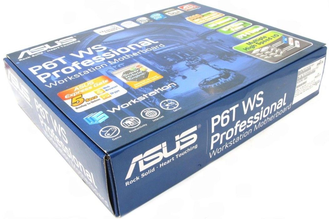 Asus P6T WS Professional Box Retail материнская плата Socket 1366 топовой серии, для тех, кто любит максимальное качество