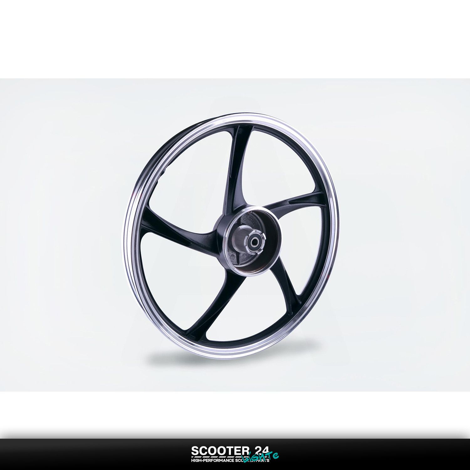 Диск колеса 1 /4 * 17 радиус (перед / барабан) (легкосплавный под 10 ось) на мопед Active /Wave (Вейв / Актив) 139FMB "ZY"