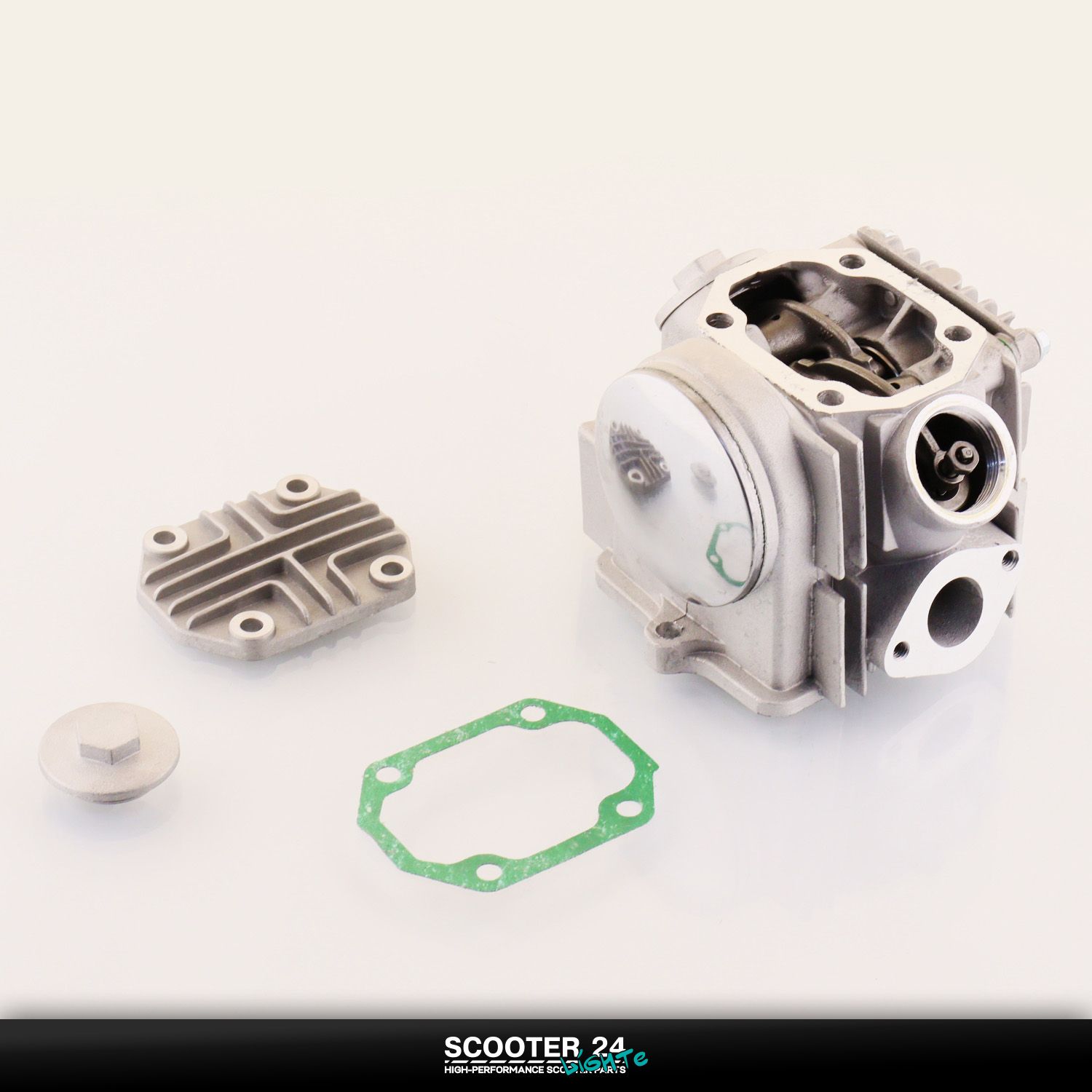 Головка цилиндра на мопед Alpha / Delta (Альфа / Дельта / Орион Омакс) 139FMB 70 ( 47 мм) (в сборе) (d 20/23) 139FMB мотоцикл