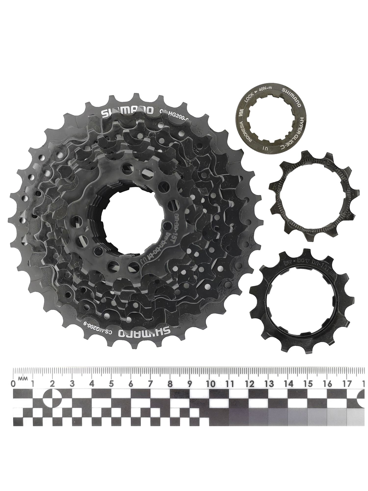 Shimano Кассета звезда задняя HG200, 9 скоростей, звезды 11-32, черная — Товары для велоспорта — фото 4
