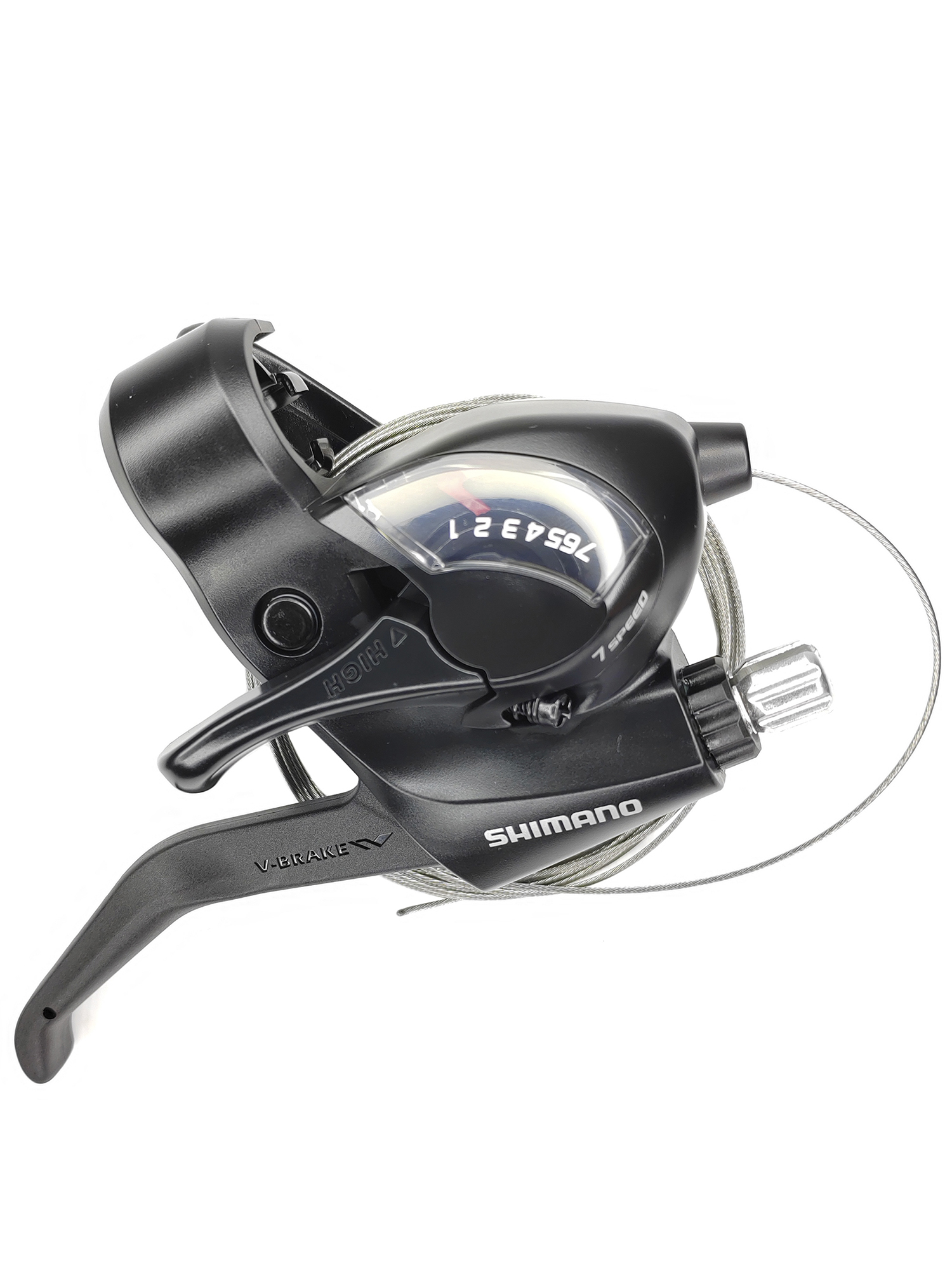 Shimano Шифтер ручка тормоза ST-EF41, серия Tourney, 7 скоростей, под правую руку, трос 205 см, черный — Товары для велоспорта — фото 7