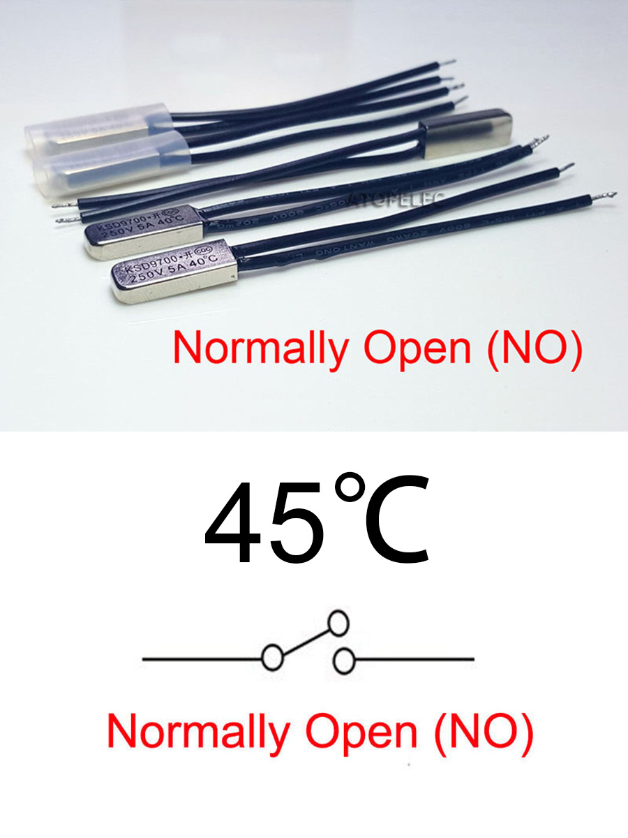 5шт.45CKSD9700250V5Aнормально-открытыйтемпературныйпереключатель