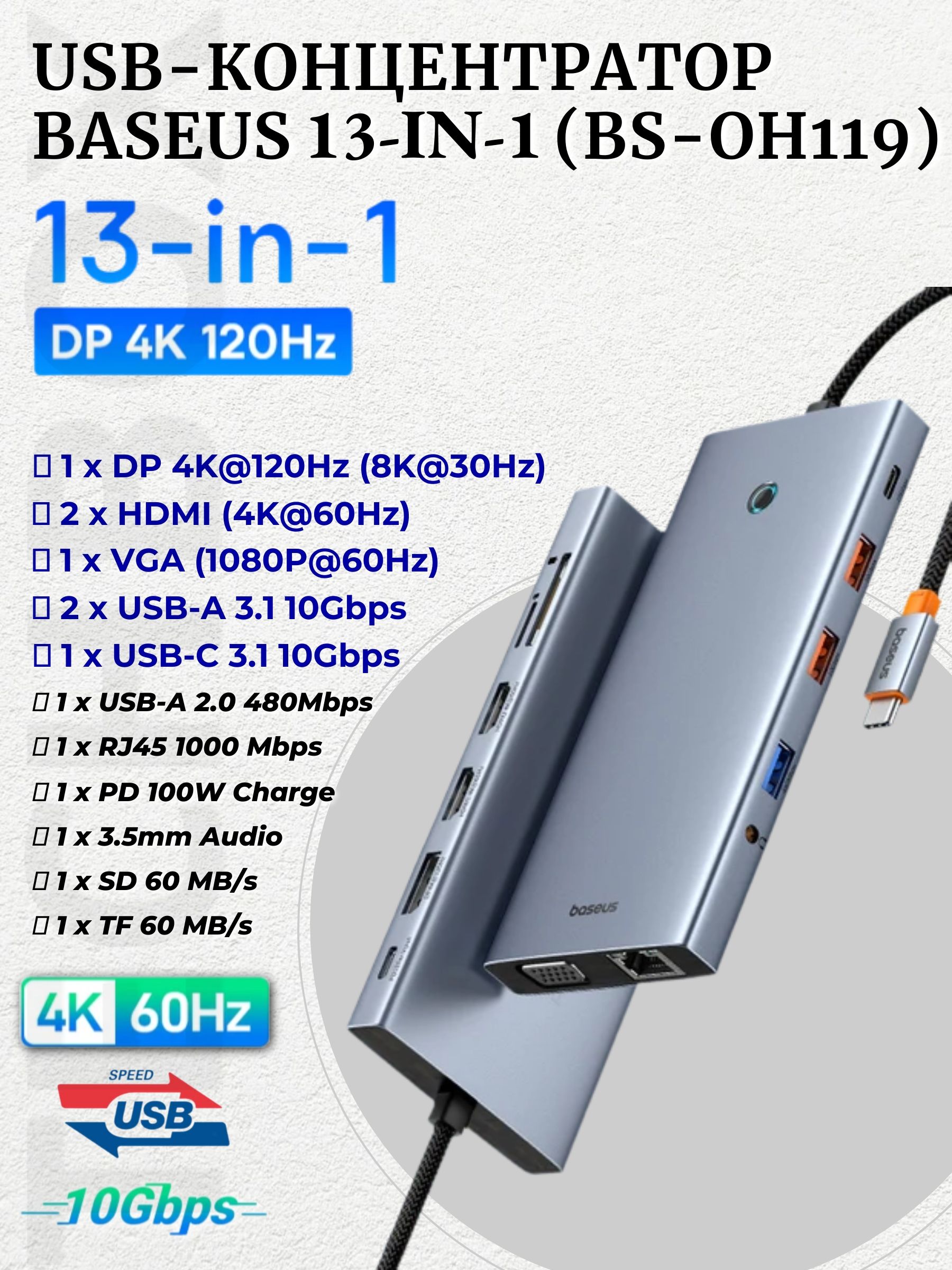 Baseus 11 In купить на OZON по низкой цене в Армении, Ереване