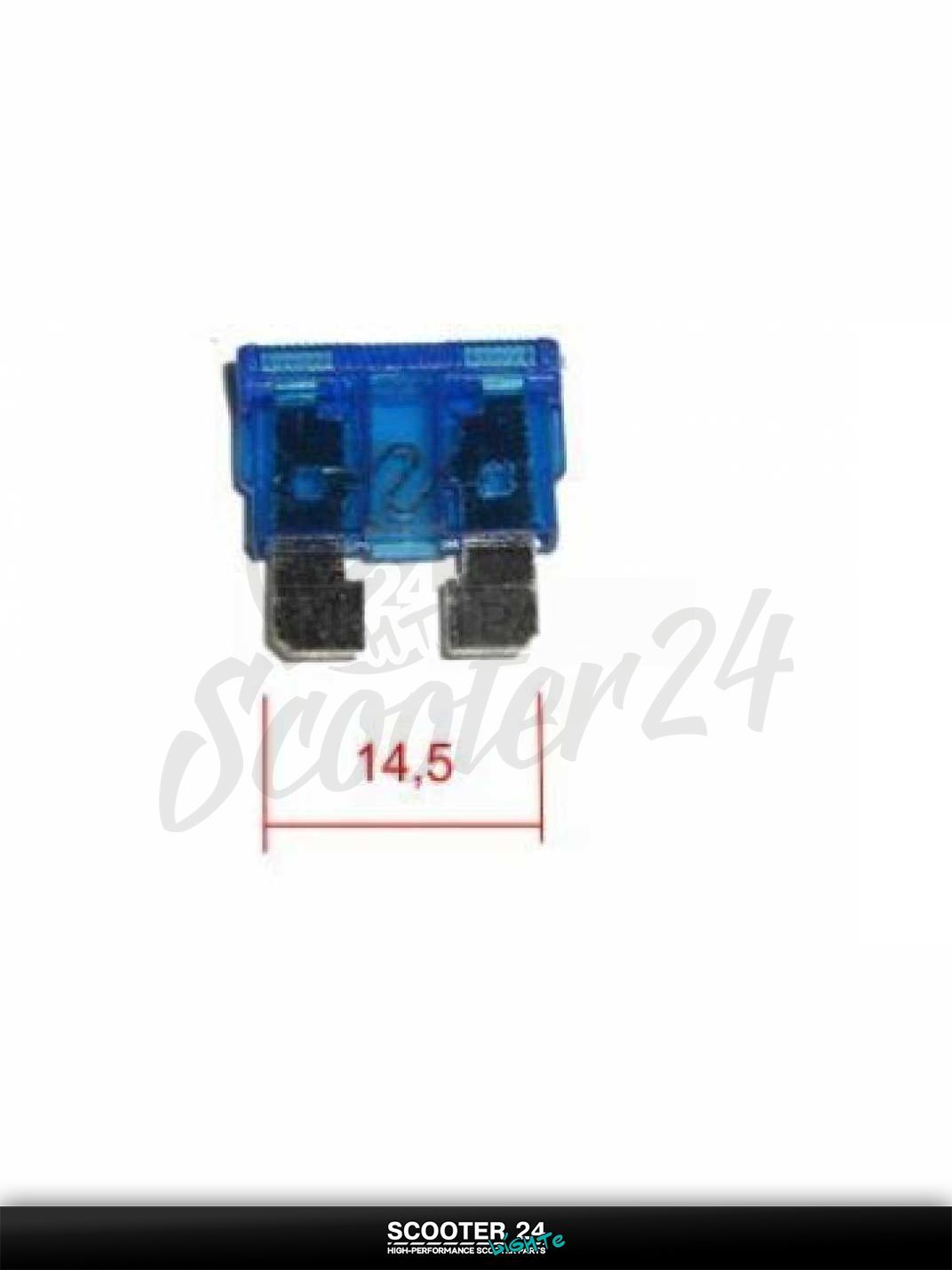 Предохранитель флажковый 15A 100шт на скутер / мотоцикл и питбайк