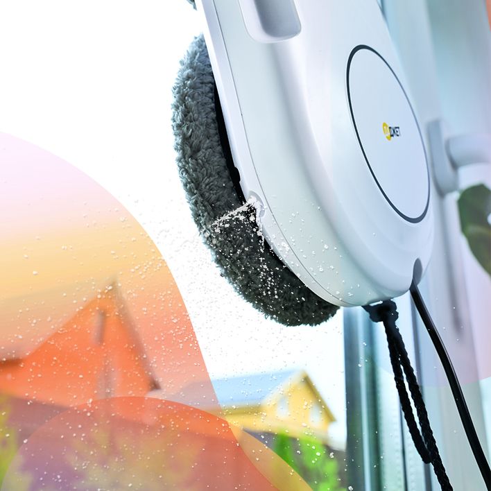 Робот мойщик окон c распылением Даджет U200, тонкий со сменными салфет(图2)